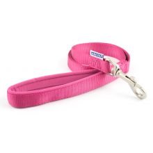 Ancol Padded Nylon Lead Raspberry 1m x 19mm - Pet Supplier Store