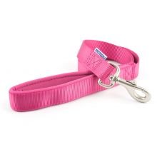 Ancol Padded Nylon Lead Raspberry 1m x 25mm - Pet Supplier Store