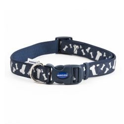 Ancol Reflective Bone Adjustable Collar Blue 45-70cm - Pet Supplier Store