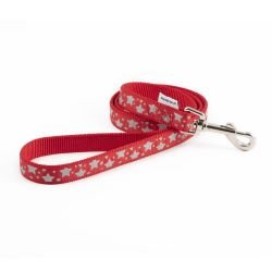 Ancol Reflective Star Lead Red 1m x 19mm - Pet Supplier Store