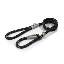 Ancol Refletive Slip Lead Black 1.2m x 12mm - Pet Supplier Store