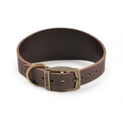 Ancol Timberwolf Greyhound Leather Collar 34-43cm - Pet Supplier Store