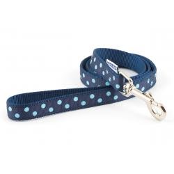 Ancol Vintage Polka Lead Blue 1m x 19mm - Pet Supplier Store