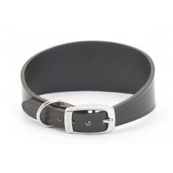 Ancol Whippet Collar Leather Black 30-34cm - Pet Supplier Store