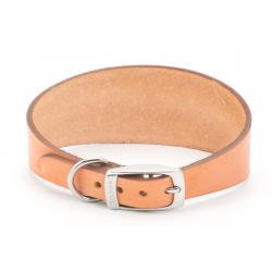 Ancol Whippet Collar Leather Tan 30-34cm - Pet Supplier Store