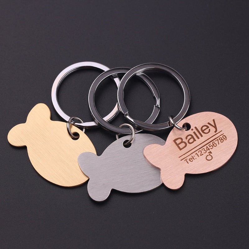 Bailey personalise stainless Cat Name Collar Tag - Pet Supplier Store