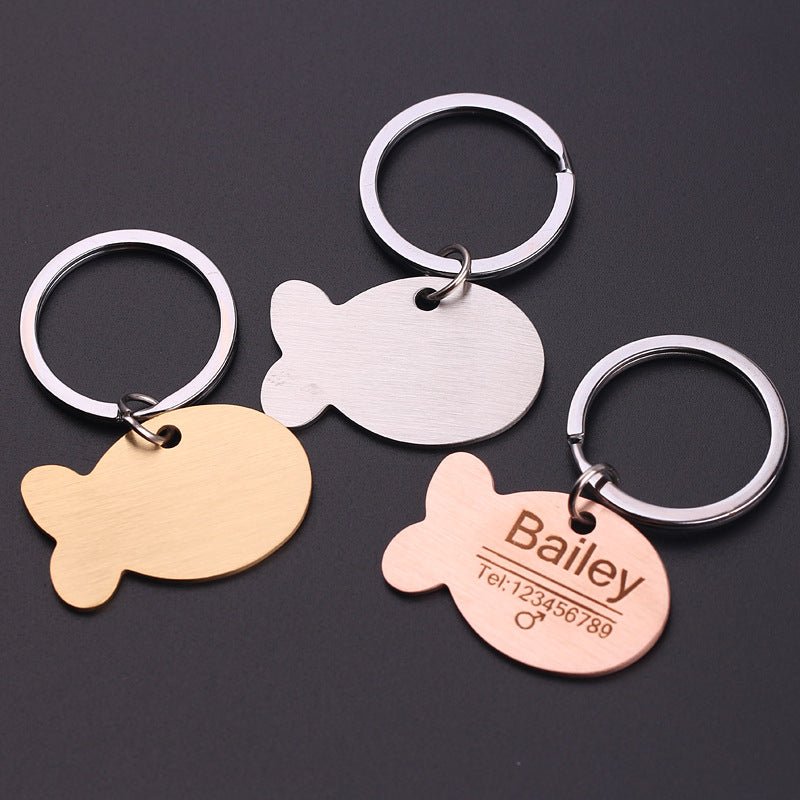 Bailey personalise stainless Cat Name Collar Tag - Pet Supplier Store