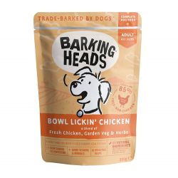 Barking Heads Bowl Lickin' Chicken Pouch (Formally Tender Loving Care tins) 300g - Pet Supplier Store