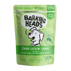 Barking Heads Chop Lickin Lamb Pouch (Formally Bad Hair Day tins) 300g - Pet Supplier Store