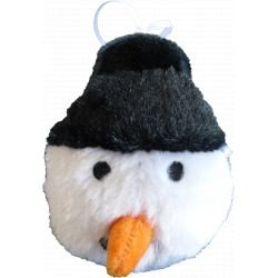 Bauble Squeaky Christmas Snowman - Pet Supplier Store