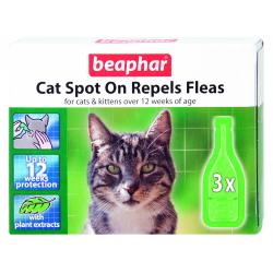 Beaphar Cat Spot On Repels Fleas - Pet Supplier Store