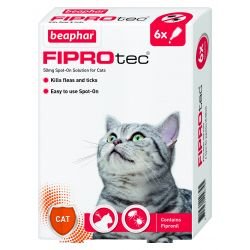 Beaphar FIPROtec Spot-On for Cats 6 pipettes - Pet Supplier Store