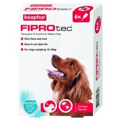 Beaphar FIPROtec Spot-On for Medium Dogs 6 pipettes - Pet Supplier Store