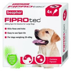 Beaphar FIPROtec Spot On Large Dog 4 pipettes - Pet Supplier Store