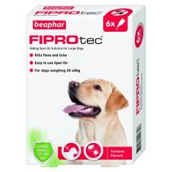 Beaphar FIPROtec Spot-On Large Dog 6 pipettes - Pet Supplier Store