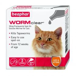 Beaphar WORMclear Spot-On for Cats - Pet Supplier Store