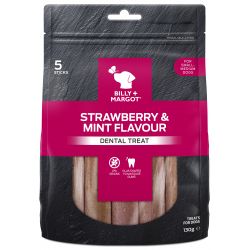 Billy & Margot Dental Treat Strawberry & Mint Small 190g - Pet Supplier Store