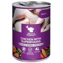 Billy & Margot Dog Adult Chicken & Superfoods 395g - Pet Supplier Store
