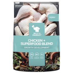 Billy & Margot Puppy Chicken & Superfoods 9kg - Pet Supplier Store