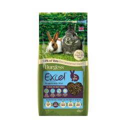 Burgess Excel Junior and Dwarf Rabbit Nuggets with Mint 3kg - Pet Supplier Store