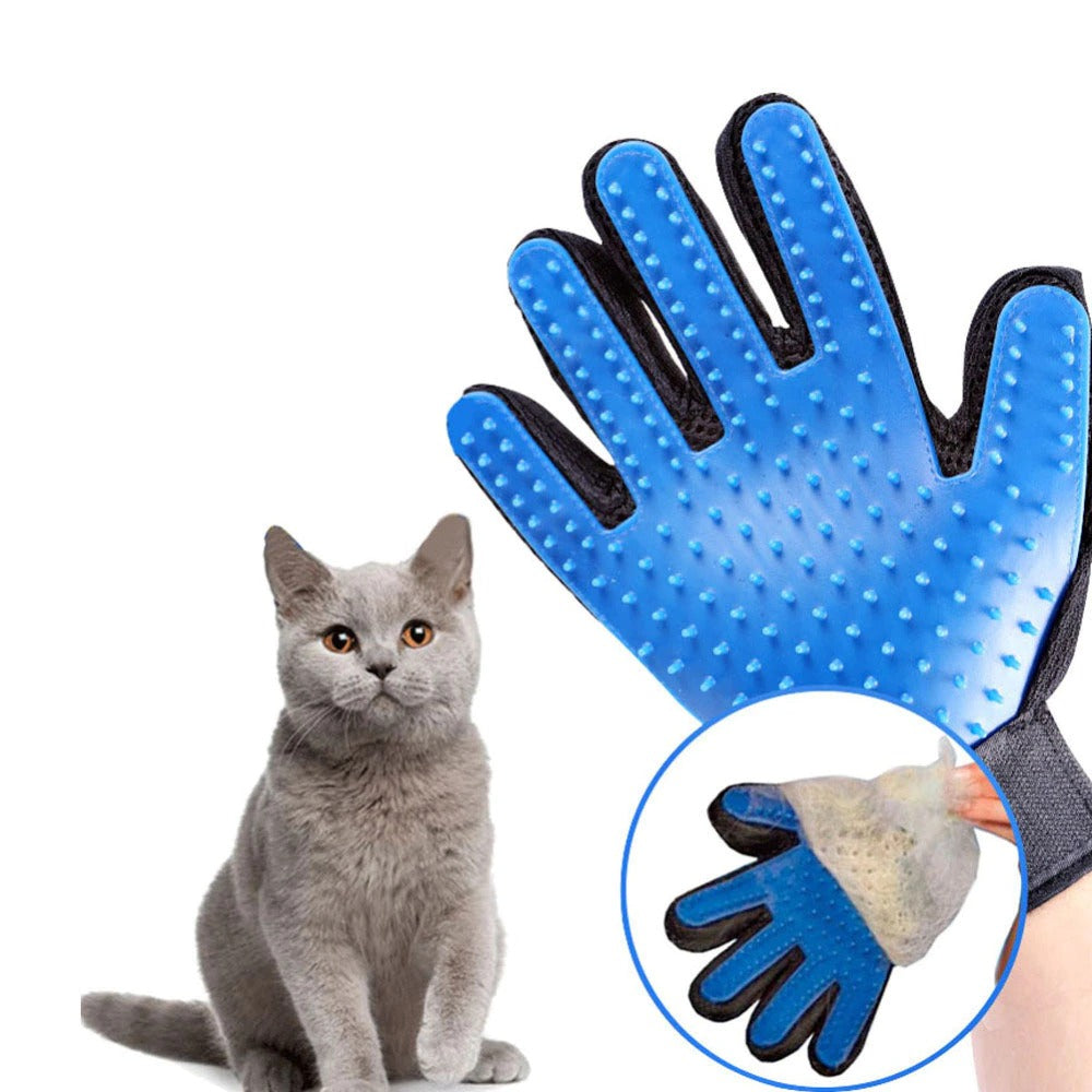 Dog grooming glove