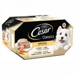 CESAR Classics Dog Trays Mixed Selection in Loaf 8x150g - Pet Supplier Store