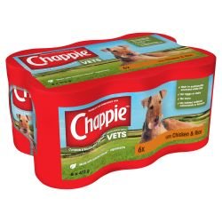 CHAPPIE Dog Cans Chicken & Rice 6x412g - Pet Supplier Store