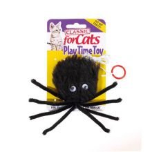 Classic Black Furry Spider - Pet Supplier Store