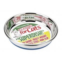 Classic Non Slip Cat Stainless Steel Superdish 250ml - Pet Supplier Store