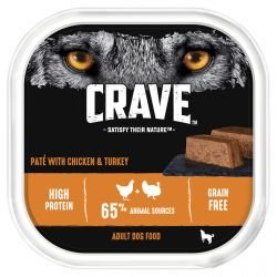 CRAVE Dog Tray with Chicken & Turkey in Loaf 300g - Pet Supplier Store