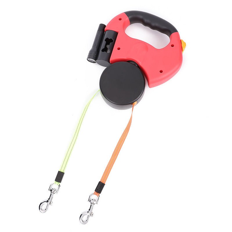 Creative Retractable Two Dog Lead - Pet Supplier Store