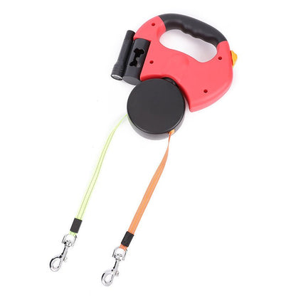 Creative Retractable Two Dog Lead - Pet Supplier Store