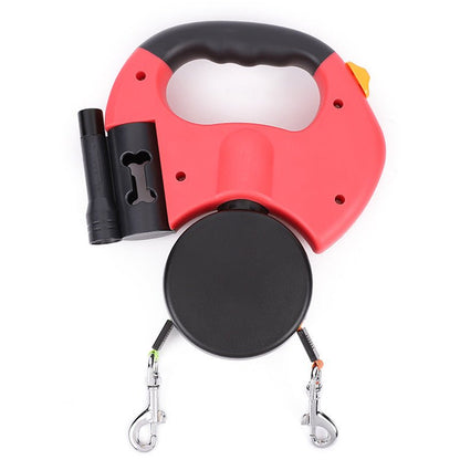 Creative Retractable Two Dog Lead - Pet Supplier Store
