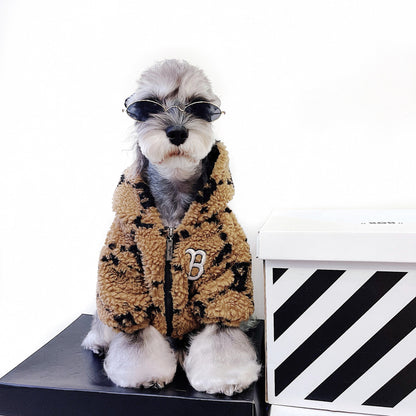 Winter Lamb Fleece Padded Dog Coat