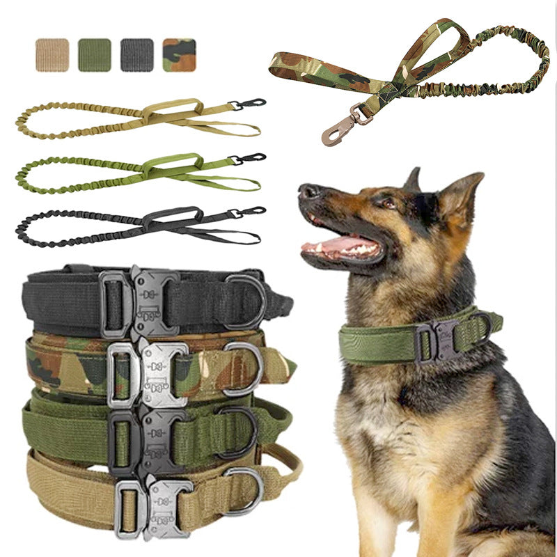 Pet Tactical Dog Collar And Leash Set