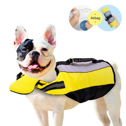 Dog Nylon design safety Life Jacket yellow - Pet Supplier Store