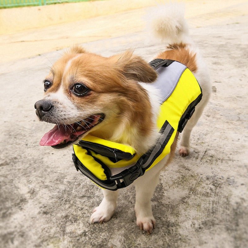 Dog Nylon design safety Life Jacket yellow - Pet Supplier Store