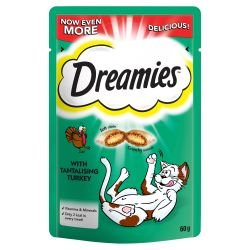 DREAMIES Cat Treats with Tantalising Turkey 60g - Pet Supplier Store