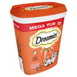 Dreamies Mega Pack Chicken Adult Cat Treat 350g - Pet Supplier Store