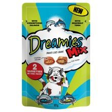 Dreamies Mix Cat Treats with Scrumptious Salmon & Heavenly Tuna 60g - Pet Supplier Store