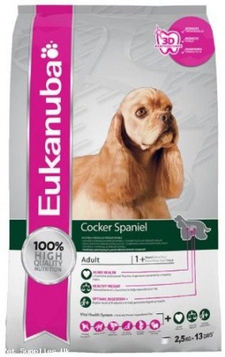 Eukanuba Breed Nutrition Cocker Spaniel Dry Food 2.5 kg - Pet Supplier Store