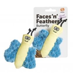 Faces 'n' Feathers Butterfly Cat Toy - Pet Supplier Store