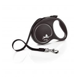 flexi Black Design L Tape 5 m, black - Pet Supplier Store
