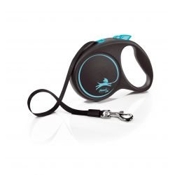 flexi Black Design L Tape 5 m, blue - Pet Supplier Store