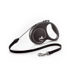 flexi Black Design M Cord 5m, black - Pet Supplier Store