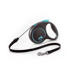 flexi Black Design M Cord 5m, blue - Pet Supplier Store