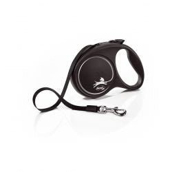 flexi Black Design M Tape 5 m, black - Pet Supplier Store
