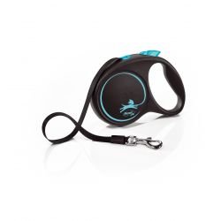 flexi Black Design M Tape 5 m, blue - Pet Supplier Store