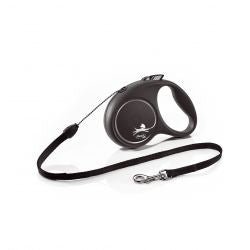 flexi Black Design S Cord 5m, black - Pet Supplier Store