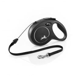 flexi New Classic M Cord 8 m, black - Pet Supplier Store